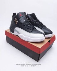 Nike Air Jordan 12 Retro AJ12 Zoom Air cushion Men's basketball shoes . EU Size：40 41 42 43 44 45 46 47