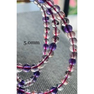 [CERTIFICATE] Natural Falkland Islands (Malvinas islands) clear Super Seven super7 (超七) 3 lap bracel