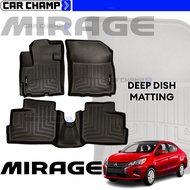 Mitsubishi Mirage G4 2014 to 2025 OEM / EXCELLENT Deep Dish Matting Thailand Quality 2015 2016 2017 