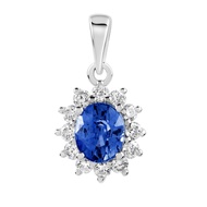 TAKA Jewellery Spectra Blue Sapphire Diamond Pendant 18K Gold
