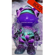 Purple Neon Dragon 34cm Custom Bearbrick