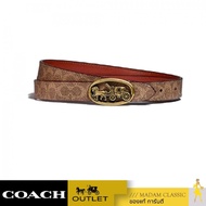 [พร้อมส่ง]  เข็มขัด COACH C3271 HORSE AND CARRIAGE MEDALLION BUCKLE REVERSIBLE BELT, 20mm (B4SGUXS)[