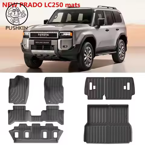 LHD RHD For 2024 new TOYOTA Prado LC250 car carpet LC250 Floor mat Full Set Trim to Prado LC250 wate