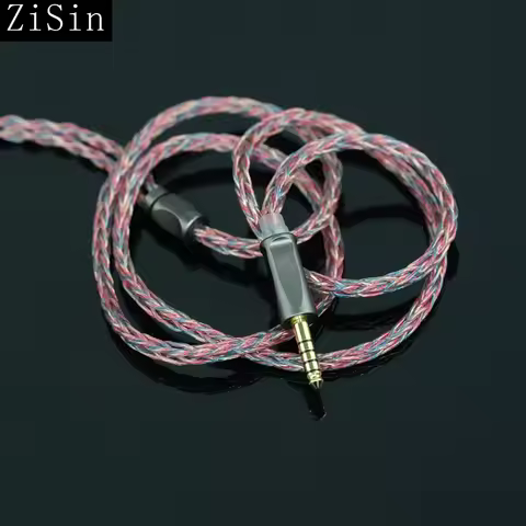 ZiSin 56 In-Ear Headphones Upgrade Replacement Cable (2.5/3.5/4.4mm to MMCX/2Pin for Delci Explorer 