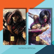 21-32 FATALITY MORTAL COMBAT RGIBU/9BC2K GAME ATM CARD STICKERS / POPULAR MORTAL COMBAT SKIN CARD ST