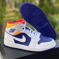 Nike Air Jordan 1 'White Deep Royal Blue'🔵🔷🟦36-45💙💙💙 COD🏪🏠🚚📲