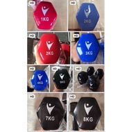 Vinsa premium rubber dumbbells from 1kg to 8kg