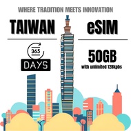 [TAIWAN eSIM] 365 Days Taiwan | 50GB | Unlimited Usage eSIM