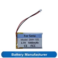 "0" Cycle  Original Replaces 1000mAh Battery For Sena SMH-10S SMH10S 10S Helmet Bluetooth Headset B