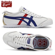 Onitsuka Tiger Sneakers Green/white Super Soft Leather Men’s and Women’s Casual Sports Running Tiger Running Shoes