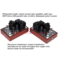 2*7W stereo split Class A amplifier, 6V6 parallel single-ended vacuum tube amplifier, 6SN7 driven 6Z