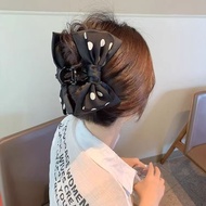 Jepit Jedai Rambut Wanita Korean Style Motif Pita Jumbo Polos & Blink