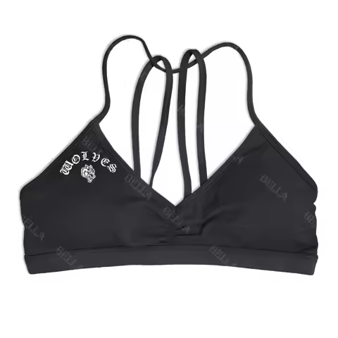 Darc Wolves Bra Women Sport Gym Mujer Workout Fitness Removable Shoulder Strap Sportswear Yoga Under
