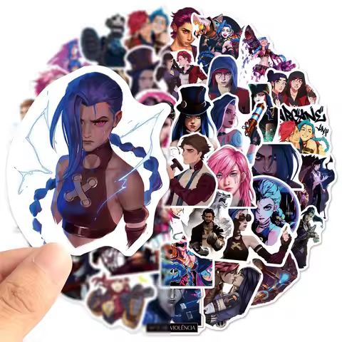 50PCS League of Legends Movie Battle of Two Cities Graffiti Stickers Luggage Phone Case Laptop Water