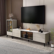 Household Minimalist Solid Wood Combination Rock Living Room Small Apartment TV Cabinet Modern Simpl