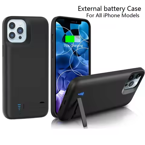 Smart Battery Charger Case For iPhone 13 12 11 Pro Max Mini 6 6s 7 8 Plus SE 2020 XR XS Max external