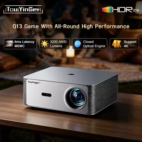 Touyinger Q13 Game 4K Full HD 3200ansi portable projector with 2G 32G WIFI Android home theater smar