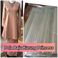 NEW!! POLA BAJU KURUNG PRINCESS CUT + FREE KAIN DUYUNG