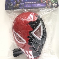 New Realease  Spiderman Mask black Red with Lamp/ Topeng spiderman terbaru adjustable