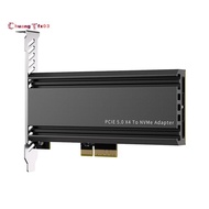 PCIE 5.0 4X SSD Converter PCI-E 5.0 X4 NVME Adapter PCIe NVMe SSD Adapter for PC Computer