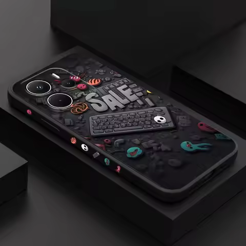 Tech style Phone Case For Xiaomi Redmi Note 14 13 12 12S 11 11S 10 10S Pro Plus 15 15C 14C 4G 5G Sil