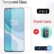 2-in-1 Tempered Glass OPPO Reno 8T 6 6Z 5 4Z 4 2F A17K A17 A16 A94 A74 A54 A12 A92 A52 A53 A9 A8 A5 A5S A3S F7 F9 F11 Pro 2020 Tempered Glass Protective Film Camera Lens Protector