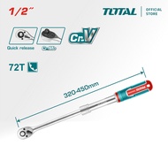 TOTAL Tools Extendable Ratchet Wrench (1/2" / 72T / Cr-V & Cr-Mo) THT106128L