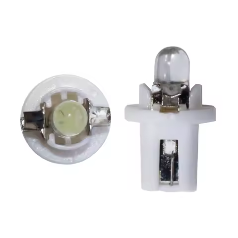 50Pcs W1.2W T5 LED Bulb Interior Dome Gauge Speedometer Light Car W3W B8.5 509T Dashboard warning In
