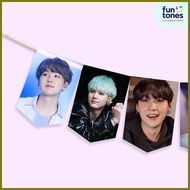 ✨ ━ ◈ BTS Suga Yoongi Bunting Birthday Banner / Custom Bunting Birthday Banner
