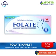 Folate Box 100 Capsules - Folic Acid Supplement for Pregnant & Breastfeeding Mothers