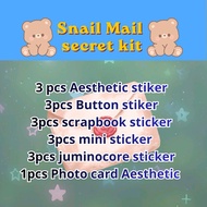 Snail Mail Secret kit Contents Many/s Sticker Journal/Snail Mail June/Journaling kit/Scrapbook Stick