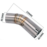 Slip On For Ducati 959 Panigale 60mm Motorcycle Exhaust Middle link pipe Escape Stainless Steel Muff