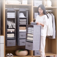SG Seller Hanging Clothes Storage Bag / Hanging Wardrobe Organiser Wardrobe Organizer Clothes Box