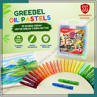 Greebel Kids Oil Pastel Crayons 72 Colors Drawing Coloring Tools
