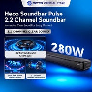 Heco Soundbar Pulse 2.2 Channel Soundbar | 280W Peak Power | Bluetooth 5.4 | HDMI ARC | Optical | US