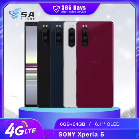 Sony Xperia 5 Unlocked J8210 J9210 Japanese version 6G 64GB/128GB ROM 12MP 6.1 4G LTE Snapdragon 855