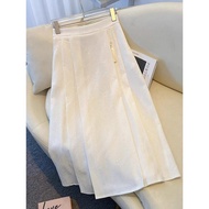 捡漏新中式国风提花半身裙女夏季薄款高腰显瘦a字百褶马面裙New Chinese Style Jacquard Skirt fo zD8LvCbbqF0303