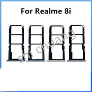 For Realme 8i SIM Card Tray Slot Holder Card Holder Reader SD Slot Adapter Replacement Parts