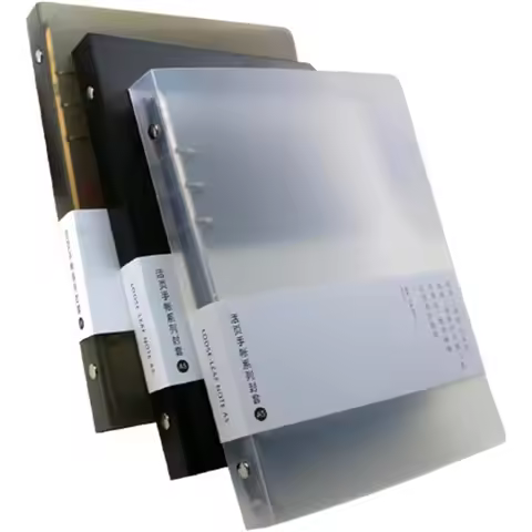 3 Pack A5 A6 B5 Round Ring Binder Cover 6Ring 9Ring PVC Binder Covers Refillable Notebook Loose Leaf