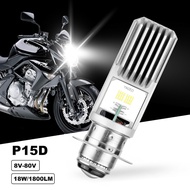 P15D T19 H6M Motorcycle LED headlight Bulb For Yamaha LC135V1 V2 V3 / EX5 / Y100 / Y110 / lagenda 110 115ZR / Y125ZR / Honda Beat Wave 18W 1800LM 6000K White Hi/Lo Beam 8-80V