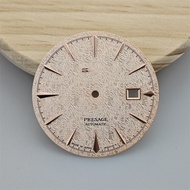 35MM Watch Dial DIY Modification Mechanical Watch Stripes Dial Green Luminous for NH35/NH36 Movement