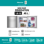 Hisense Mini Bar Refrigerator, 1 Door, 1.6 Q/45 Liters, Model Er45B ER45B One