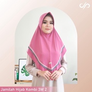 ag13- jamilah hijab kombi 3w 2 hijab instan 3 warna bahan jersey adem