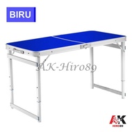 Meja Lipat Koper Portable Kaki Kotak / Meja Lipat HPL Portable Kaki