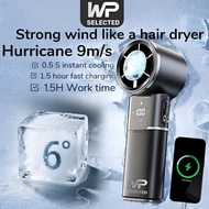 WP Handheld Fan Cooler Fan Portable 9800mAh Mini Fan Recharable 100 Level Adjustment With Strong Win