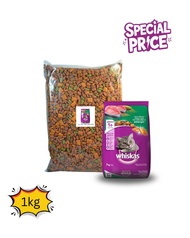 makanan kucing kering whiskas 1 KG