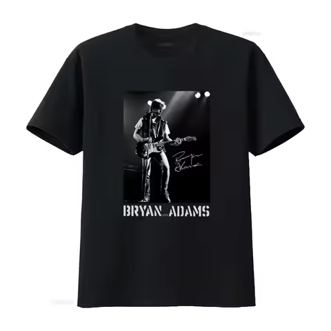 Hot Bryan Adams Live Concert T Shirt for Men Rock Music Fan TLL92 vintage Washed Unisex graphic Comf