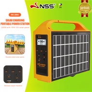 Nss Power Station With Solar Panel 220V 100W-300W Portable Big Capacity  Solar Generator Portable Mi