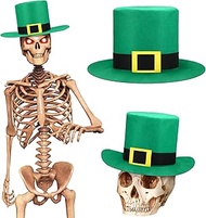 Geyoga 12 ft Skeleton Accessories 12 ft Skeleton Hat Outdoor Giant Skelly 12 Foot Giant Skeleton for