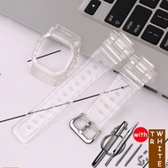 Dây đeo nhựa trường hợp cho G-SHOCK dw5600 gw5000 gw5035 gw5030 cao su không thấm nước ban nhạc cho